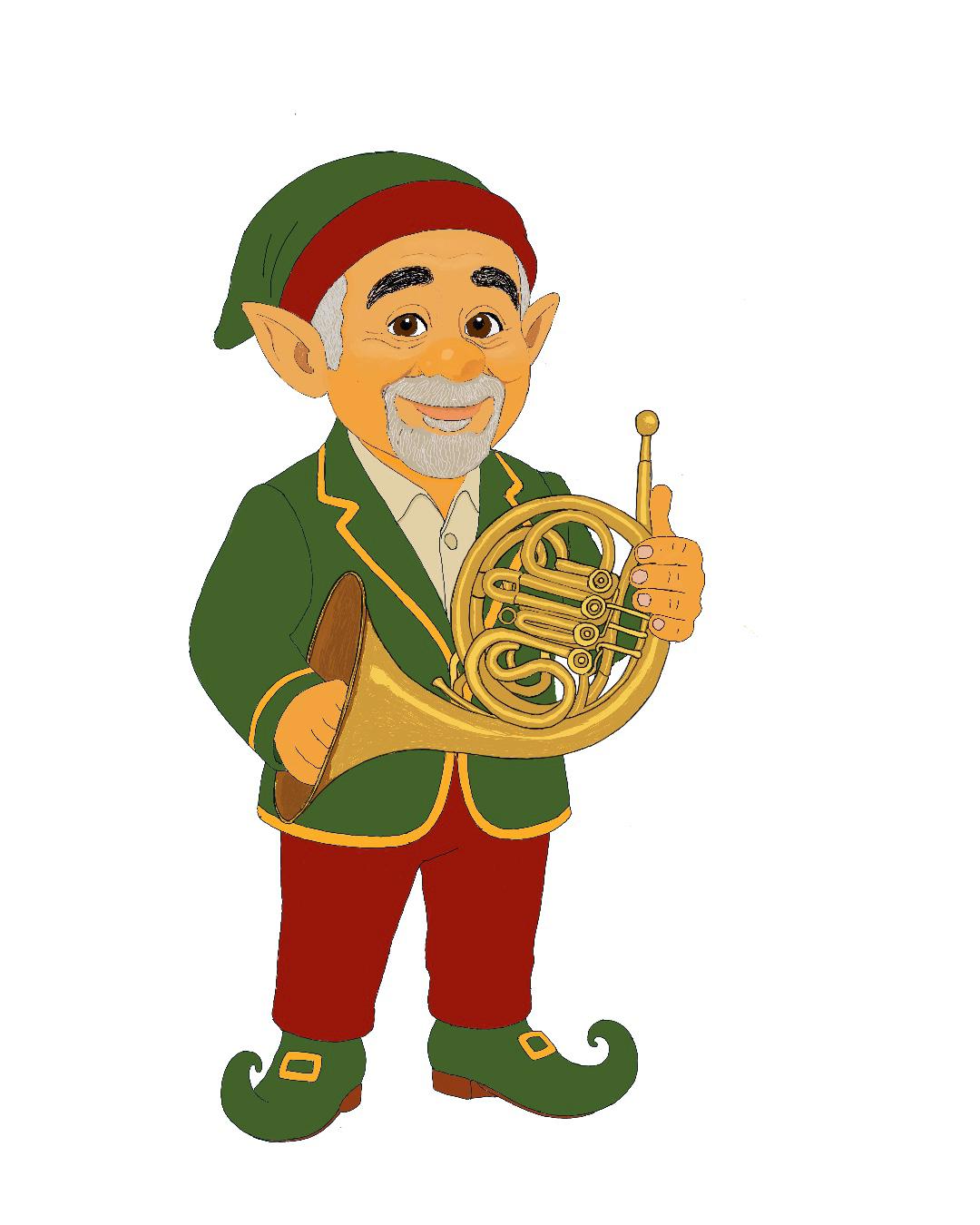 Elf artwork 2 colour version